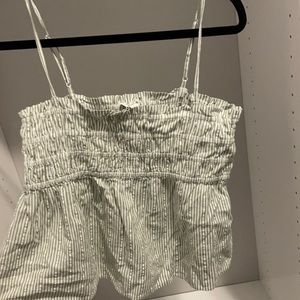 Light green/white striped tank. NWT!